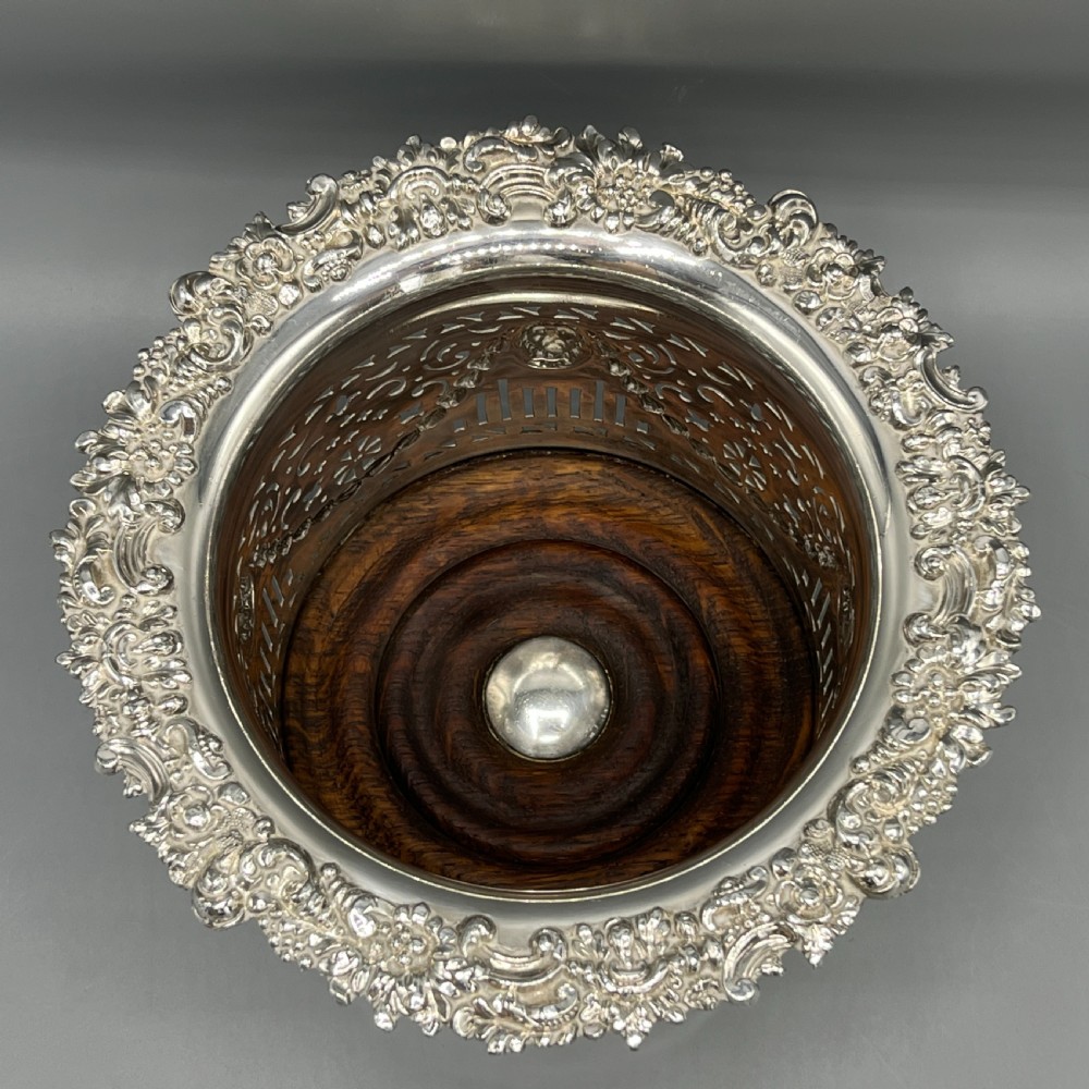 Victorian Silver Plated Bottle Holder Wine Coaster Syphon Stand View VI