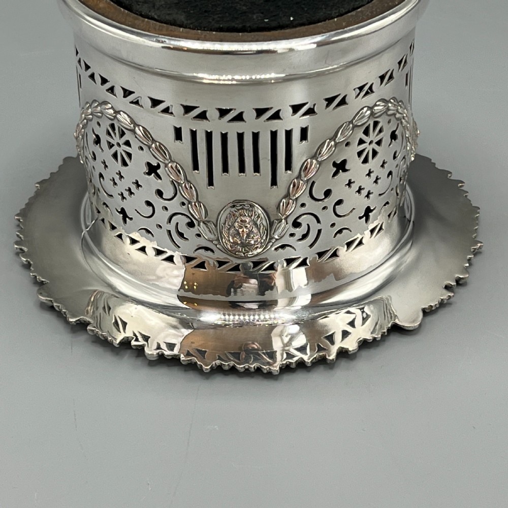 Victorian Silver Plated Bottle Holder Wine Coaster Syphon Stand View VIII