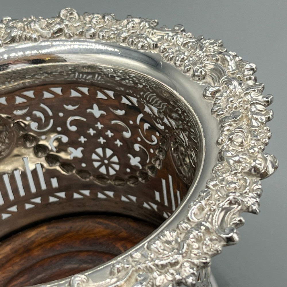 Victorian Silver Plated Bottle Holder Wine Coaster Syphon Stand View XVI