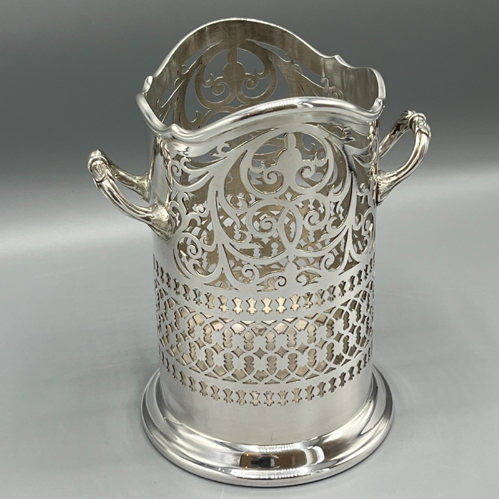 Mappin & Webb Silver Plated Wine / Champagne Bottle Holder Syphon View II