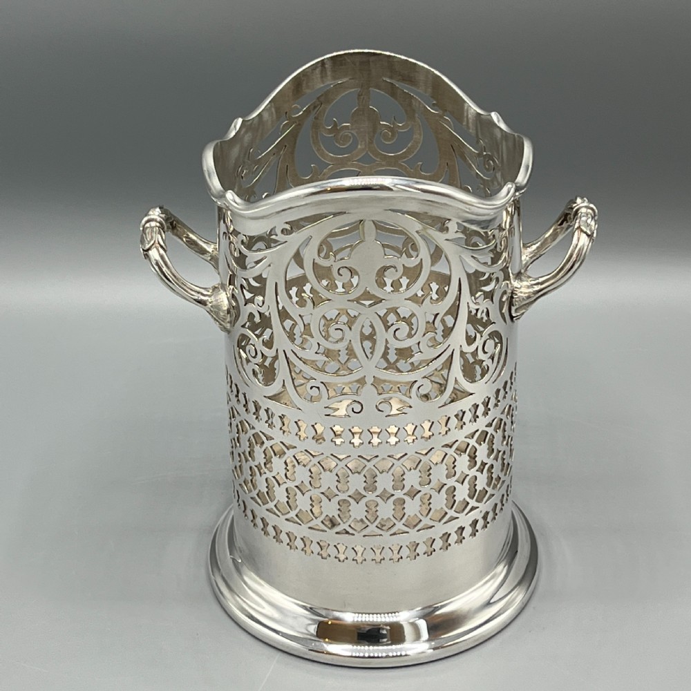 Mappin & Webb Silver Plated Wine / Champagne Bottle Holder Syphon View III