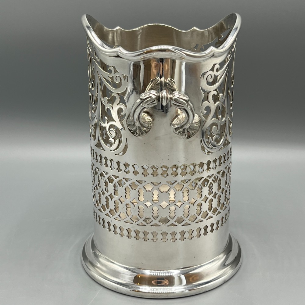 Mappin & Webb Silver Plated Wine / Champagne Bottle Holder Syphon View V