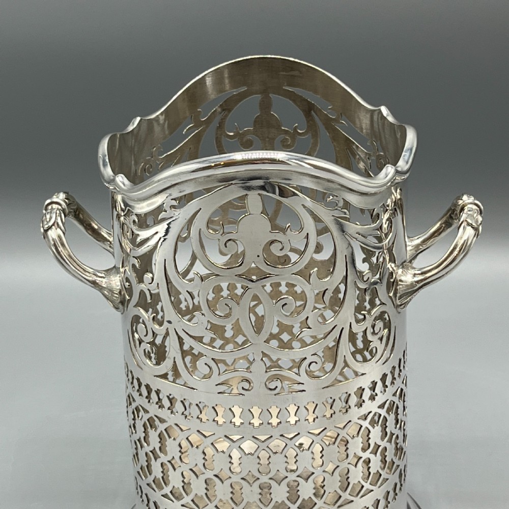 Mappin & Webb Silver Plated Wine / Champagne Bottle Holder Syphon View VIII