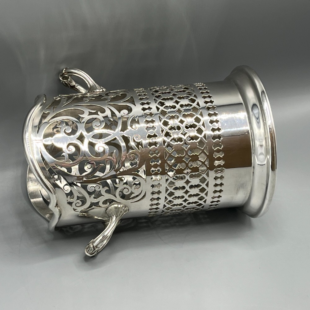 Mappin & Webb Silver Plated Wine / Champagne Bottle Holder Syphon View XV