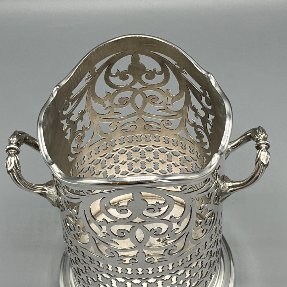 Mappin & Webb Silver Plated Wine / Champagne Bottle Holder Syphon View XVII