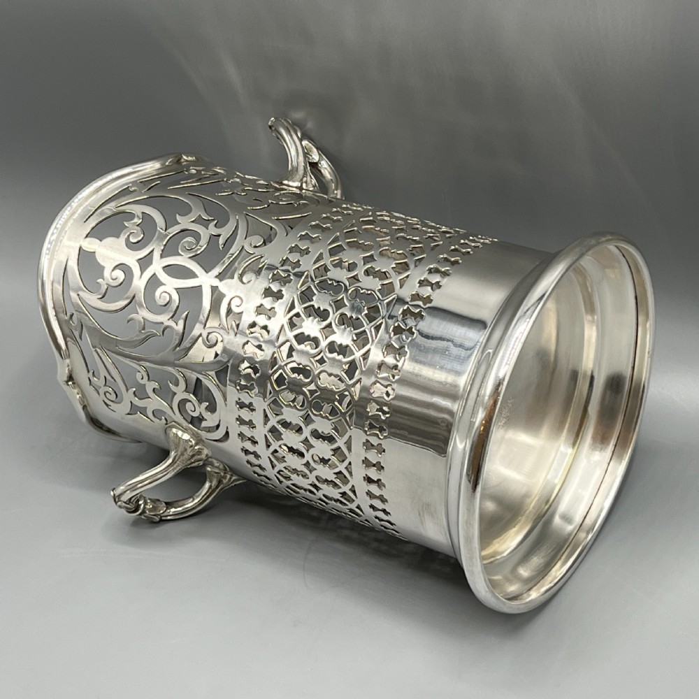 Mappin & Webb Silver Plated Wine / Champagne Bottle Holder Syphon View XVIII