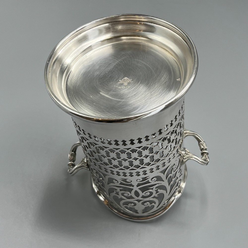 Mappin & Webb Silver Plated Wine / Champagne Bottle Holder Syphon View XIX