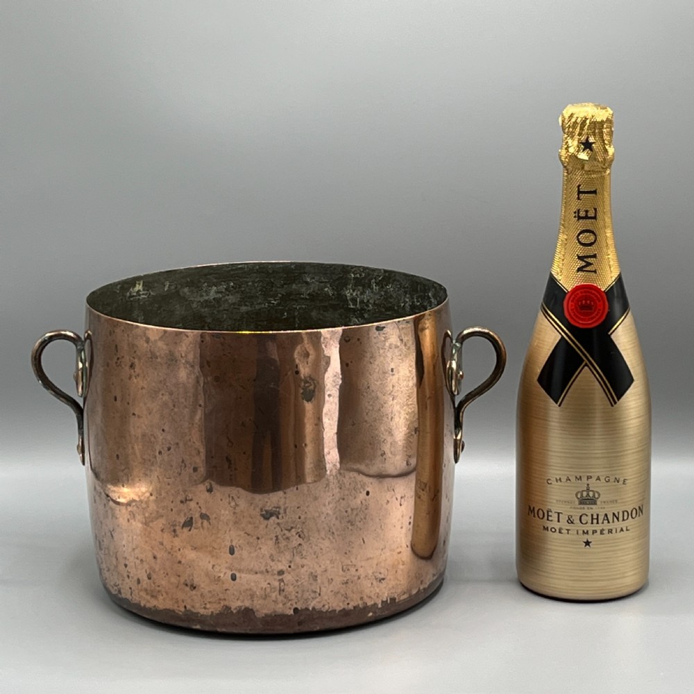 Victorian Copper Pot - Large Planter or Champagne Bucket Bath View II