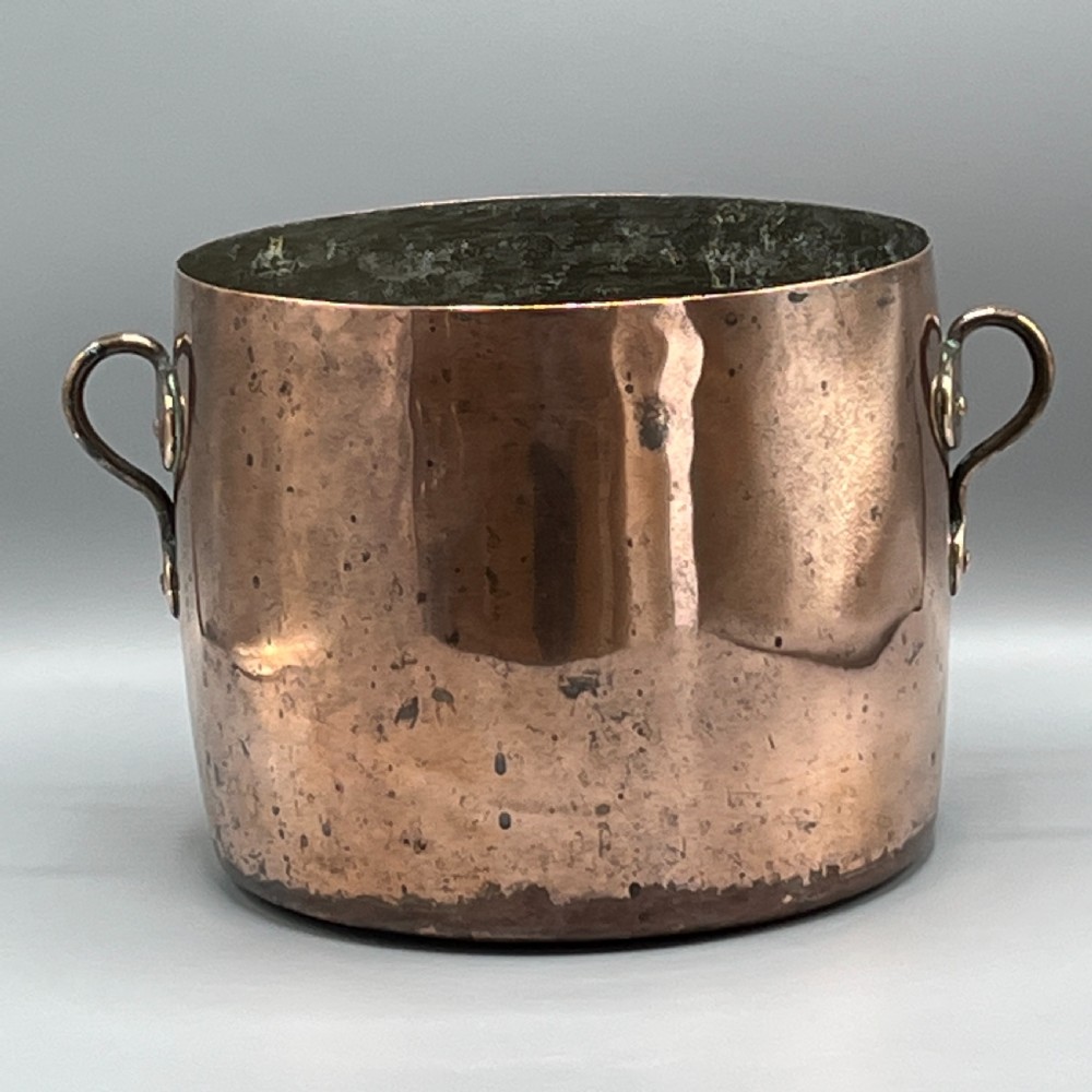 Victorian Copper Pot - Large Planter or Champagne Bucket Bath View IV