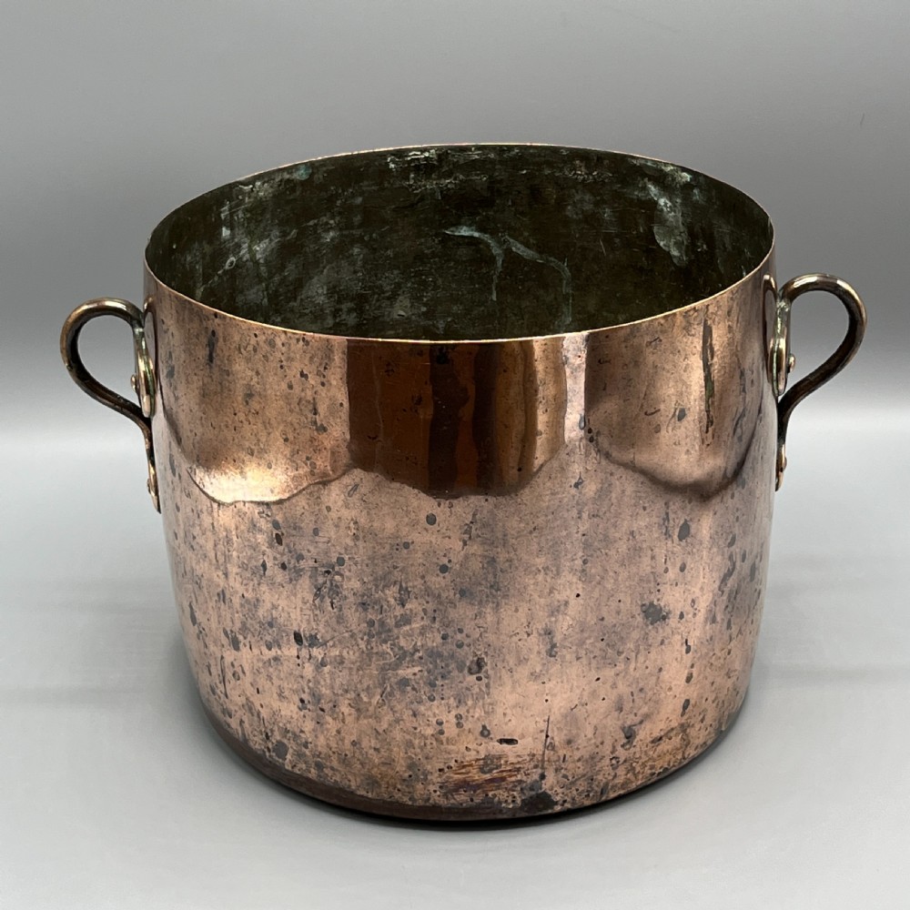 Victorian Copper Pot - Large Planter or Champagne Bucket Bath View VIII