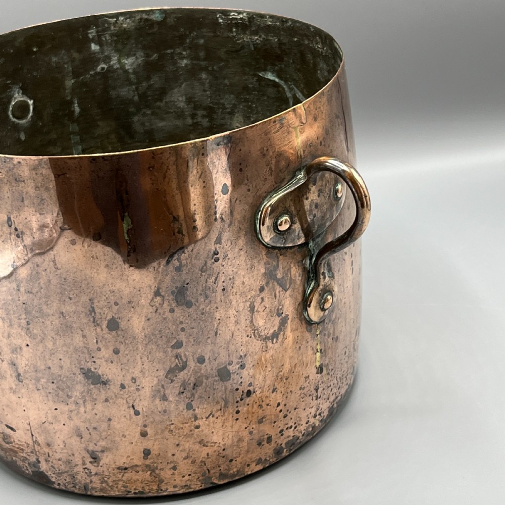 Victorian Copper Pot - Large Planter or Champagne Bucket Bath View IX