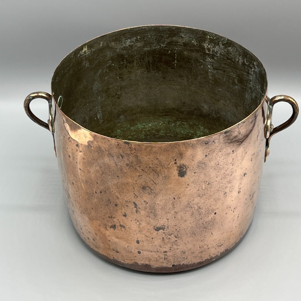 Victorian Copper Pot - Large Planter or Champagne Bucket Bath View X