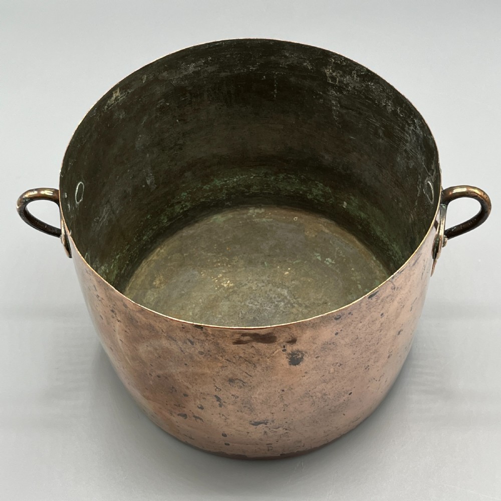 Victorian Copper Pot - Large Planter or Champagne Bucket Bath View XI