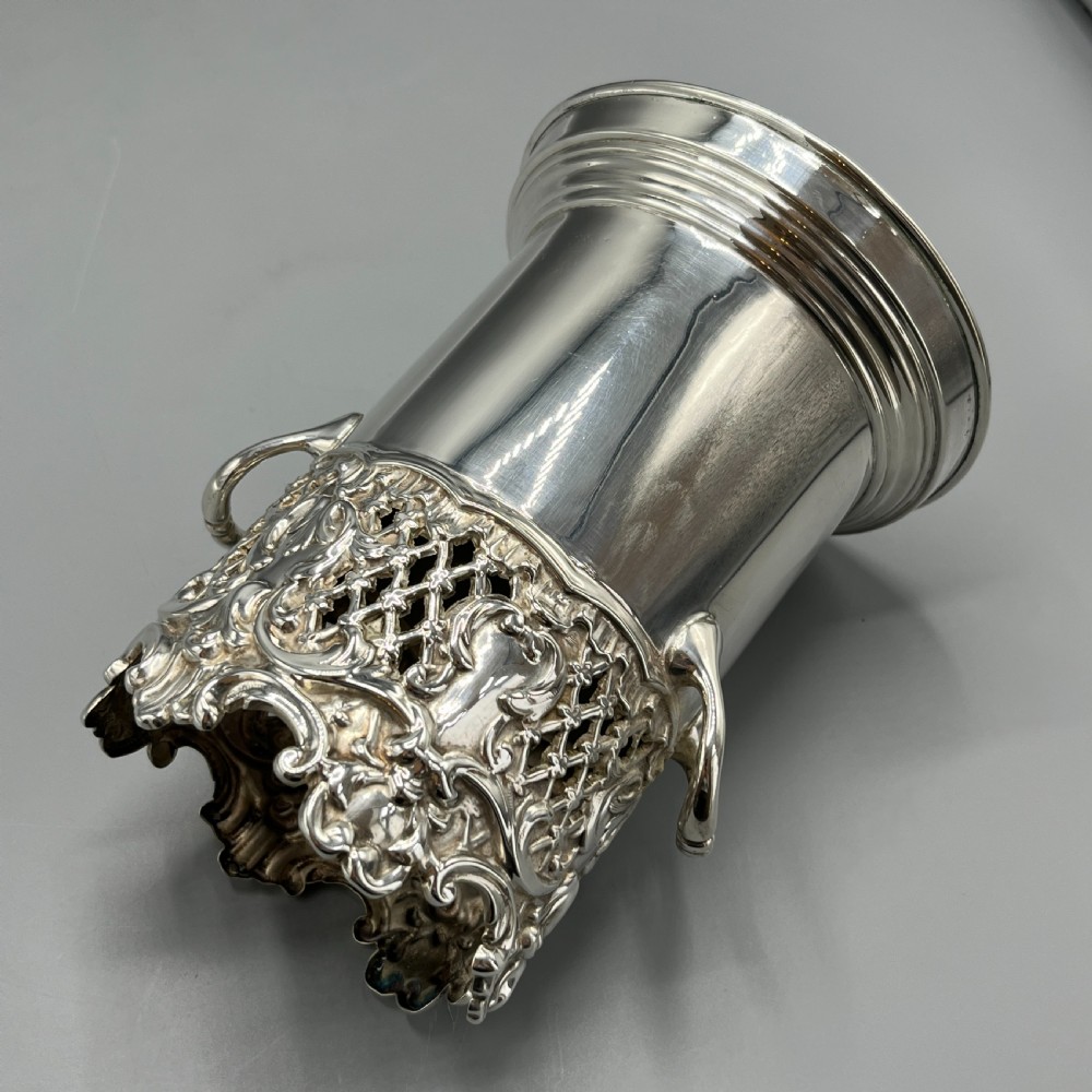 Victorian Silver Plated Wine Bottle Holder Syphon Stand - Martin Hall & Co View IX