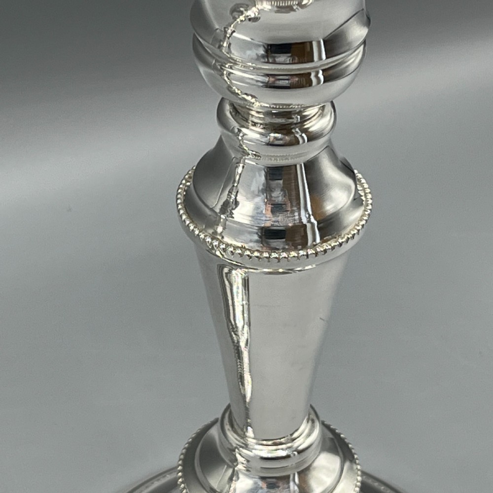 Pair Silver Plated Candlesticks View XVIII