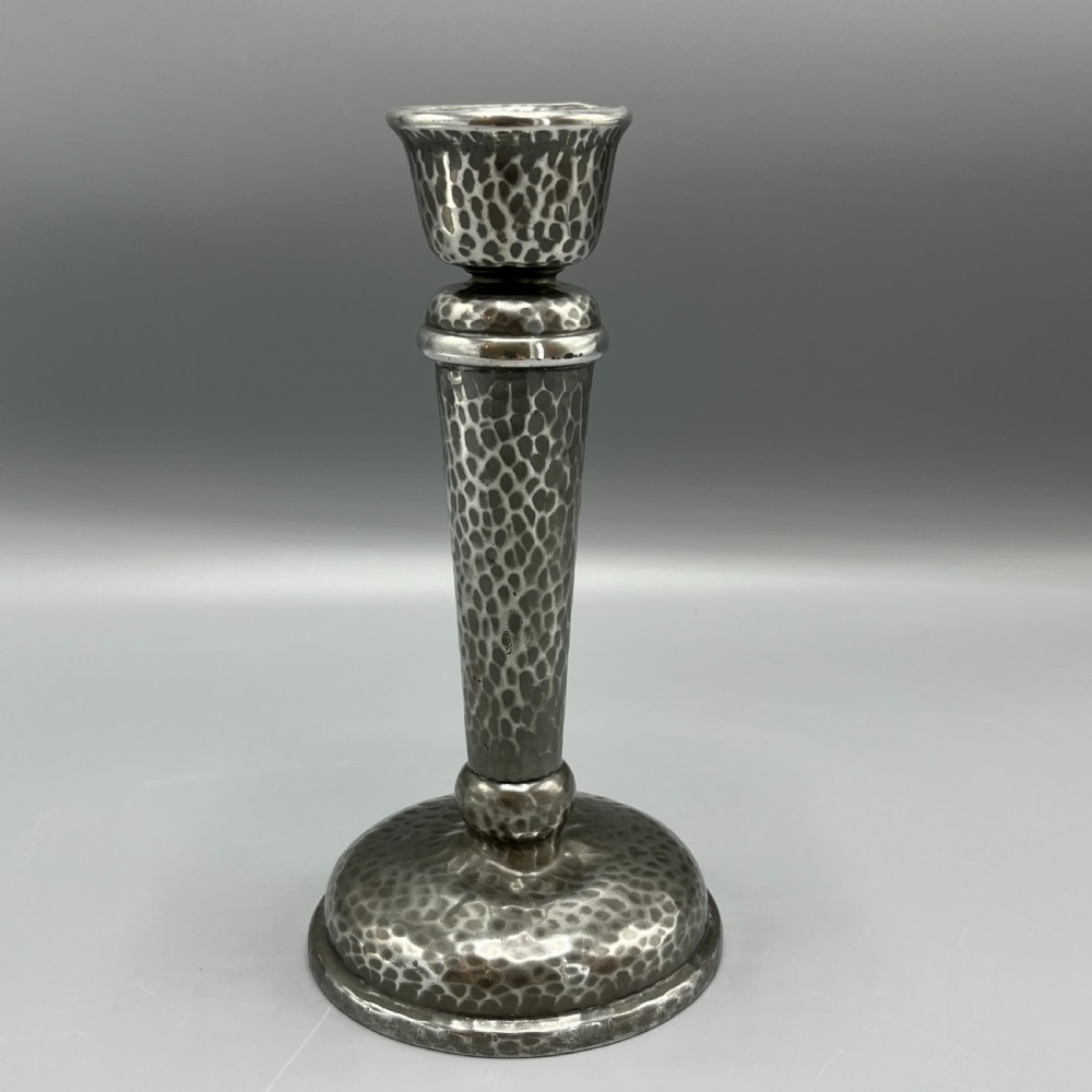 Liberty & Co Arts & Crafts Pewter Candlestick View II