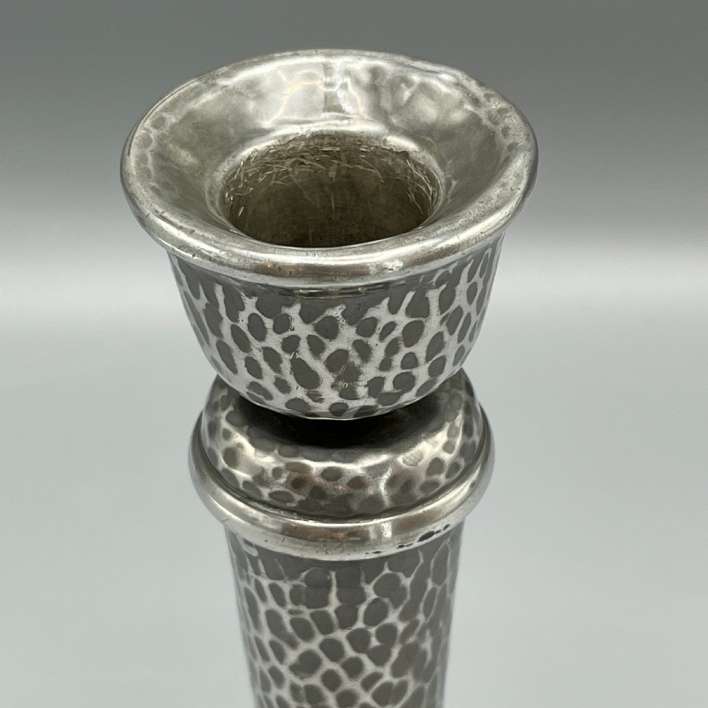 Liberty & Co Arts & Crafts Pewter Candlestick View IV