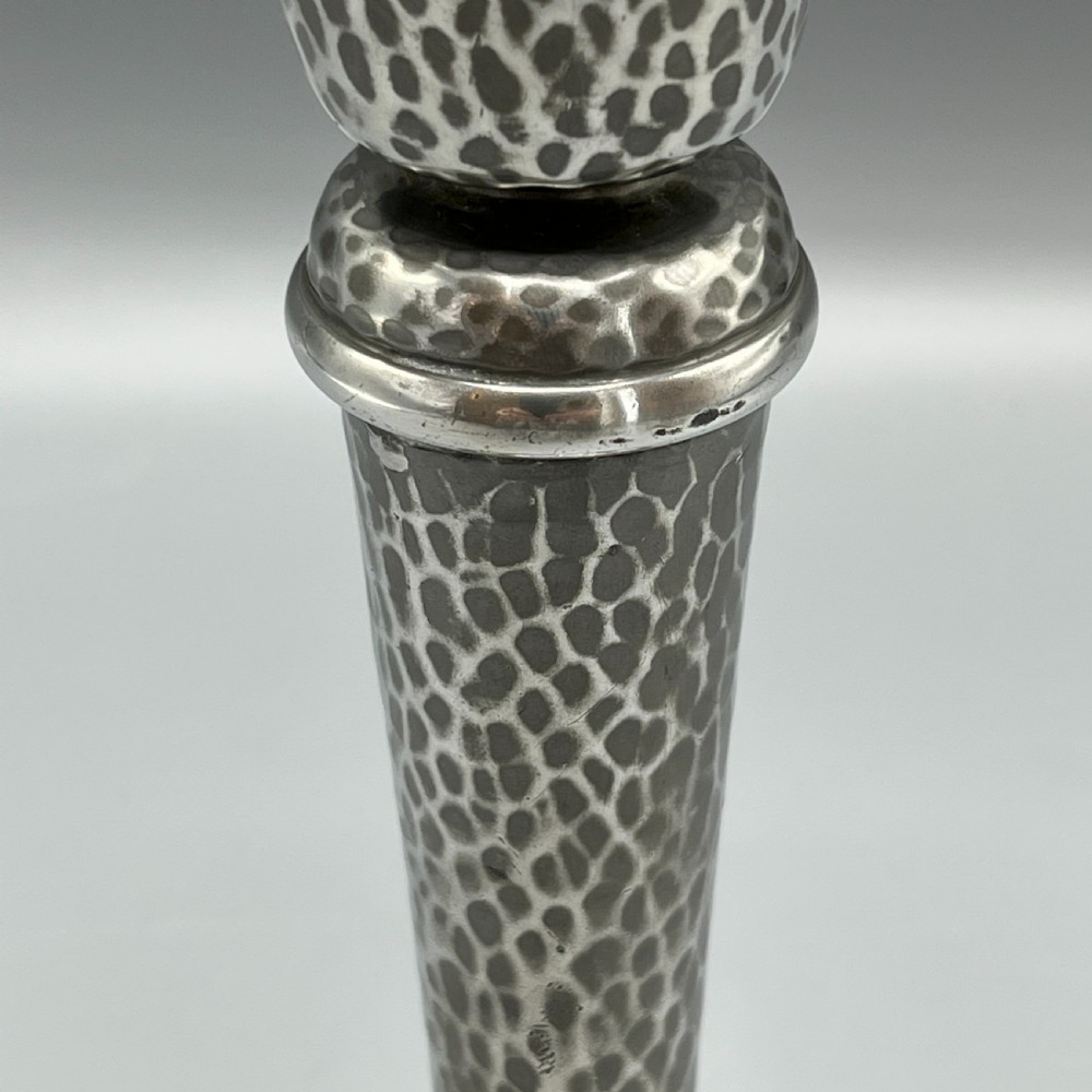 Liberty & Co Arts & Crafts Pewter Candlestick View V