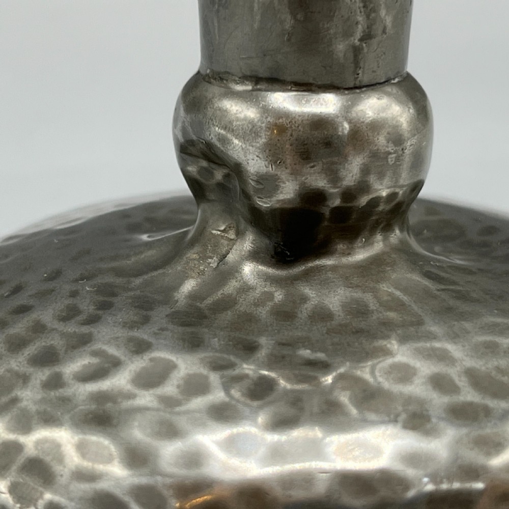 Liberty & Co Arts & Crafts Pewter Candlestick View VIII