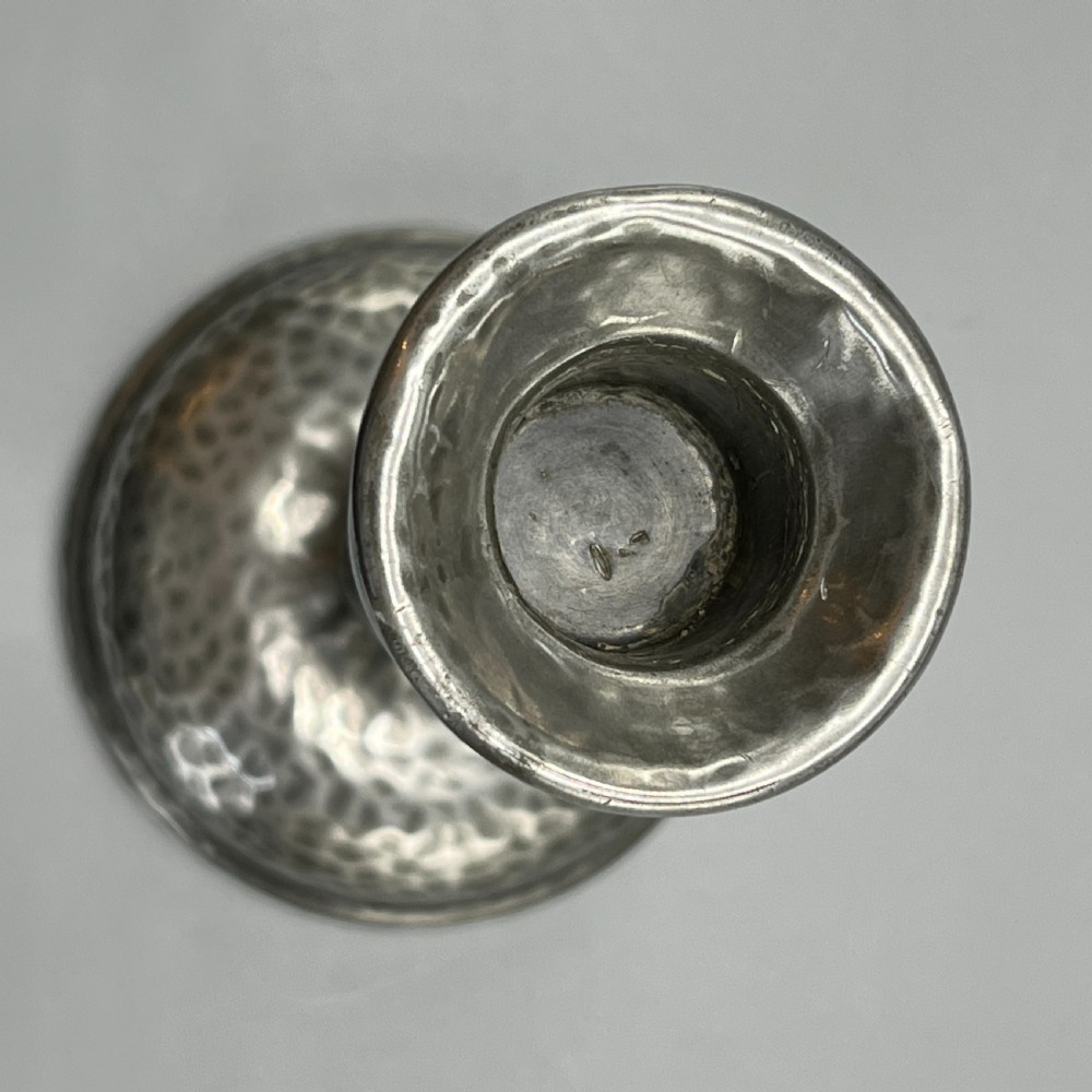 Liberty & Co Arts & Crafts Pewter Candlestick View IX