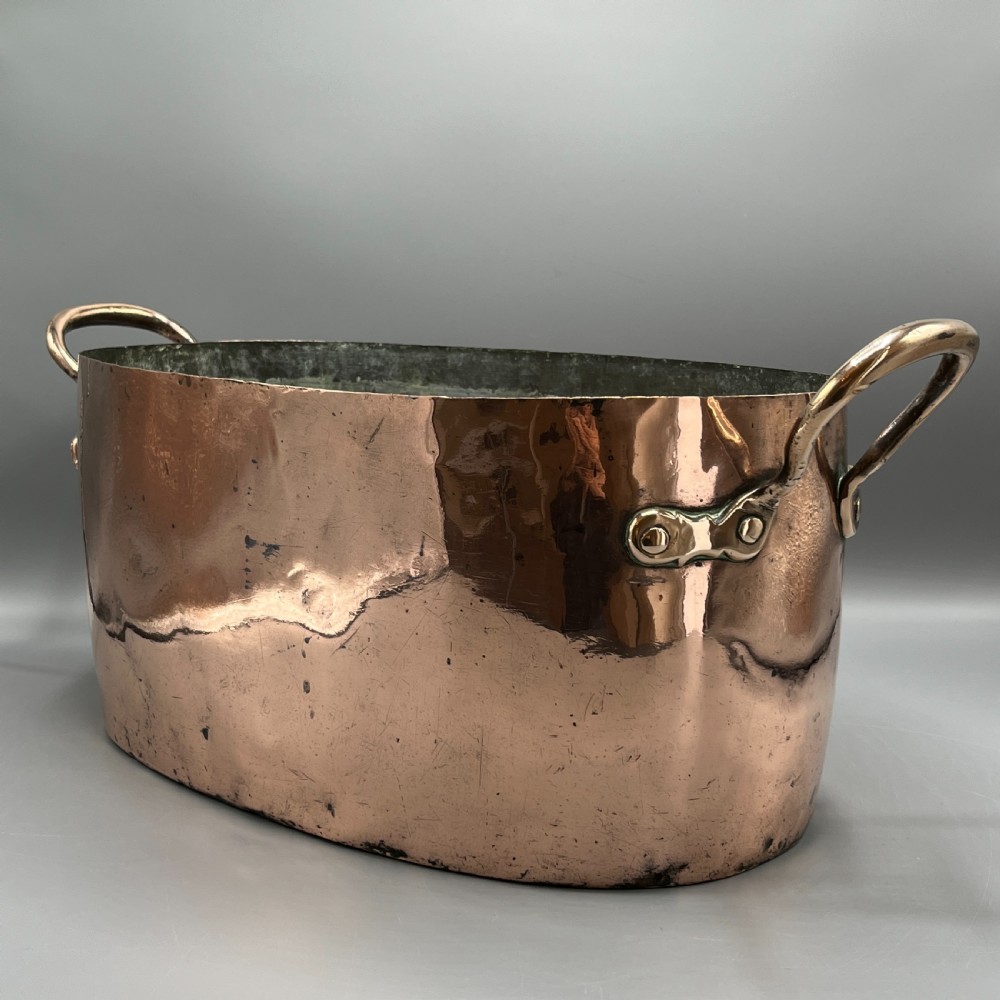 LARGE Victorian Copper Cooking Pot ~ Ideal Champagne Bath / Vasque View II