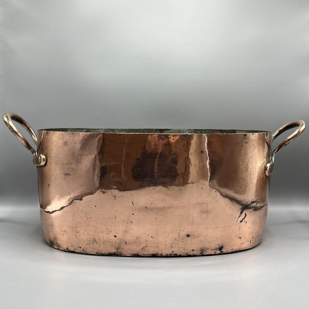 LARGE Victorian Copper Cooking Pot ~ Ideal Champagne Bath / Vasque View IV