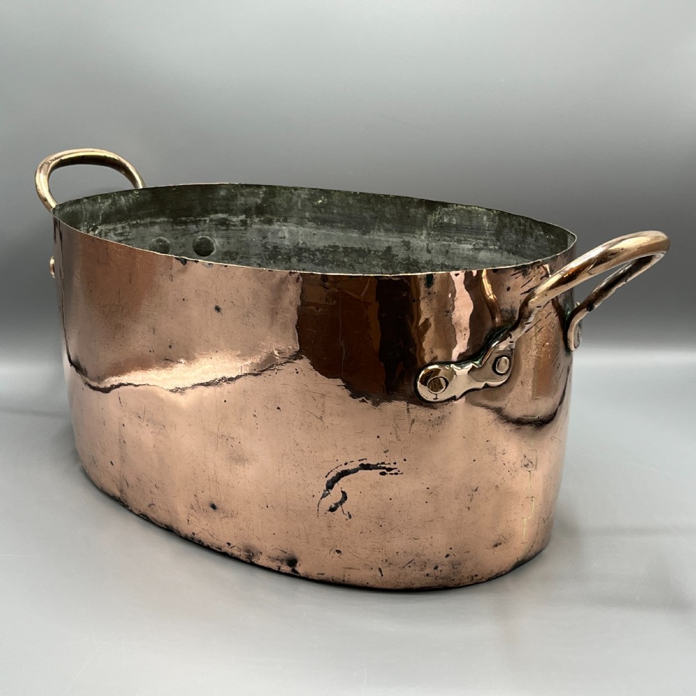LARGE Victorian Copper Cooking Pot ~ Ideal Champagne Bath / Vasque View VII