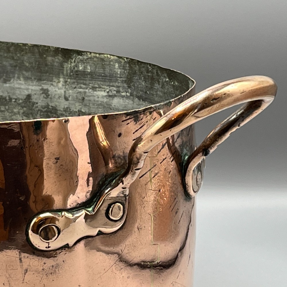 LARGE Victorian Copper Cooking Pot ~ Ideal Champagne Bath / Vasque View VIII