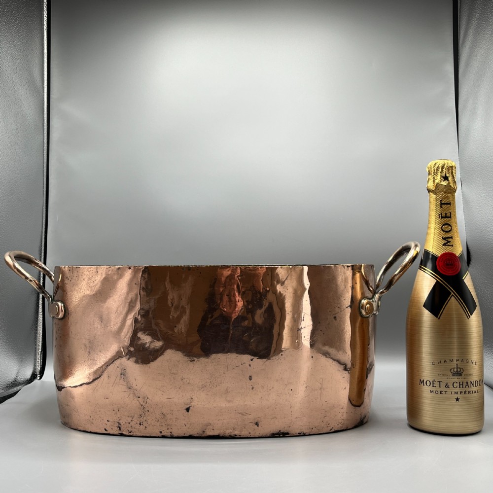 LARGE Victorian Copper Cooking Pot ~ Ideal Champagne Bath / Vasque View XII