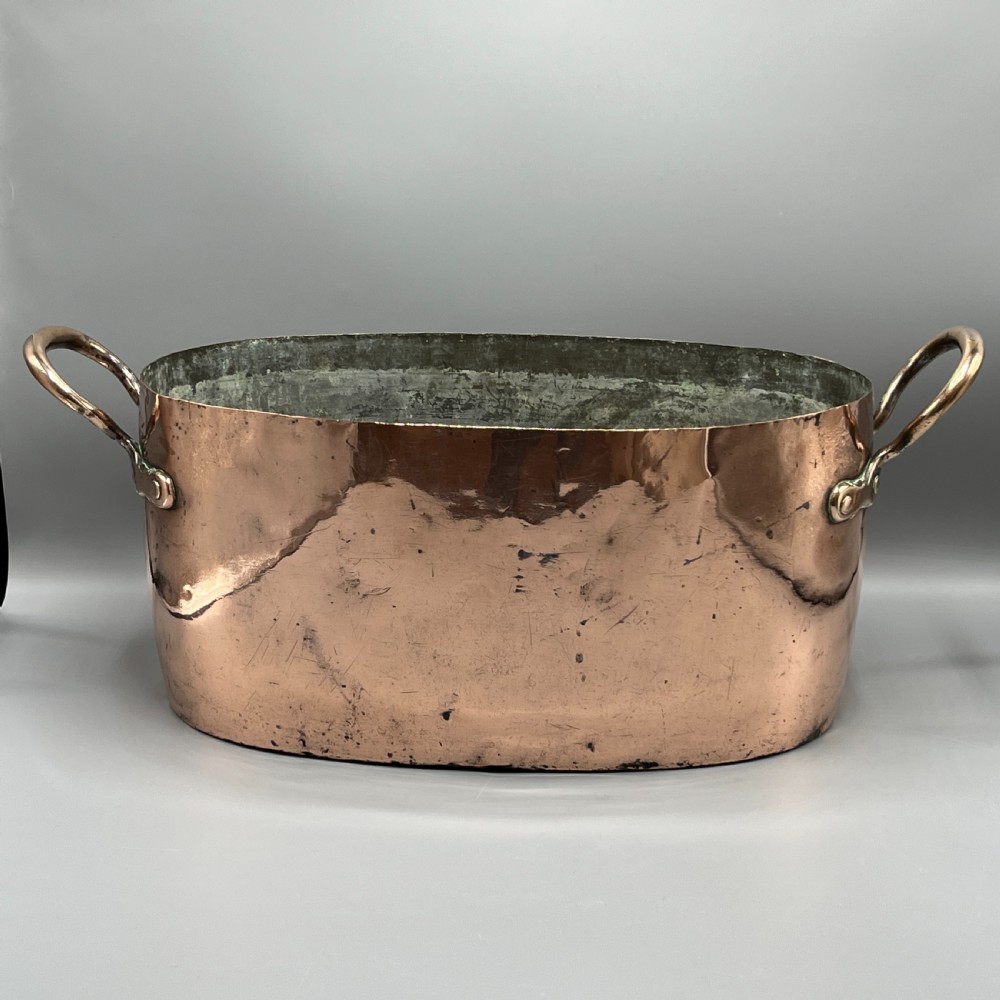 LARGE Victorian Copper Cooking Pot ~ Ideal Champagne Bath / Vasque View XV