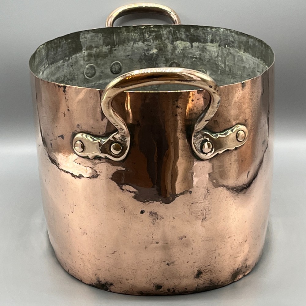 LARGE Victorian Copper Cooking Pot ~ Ideal Champagne Bath / Vasque View XVI