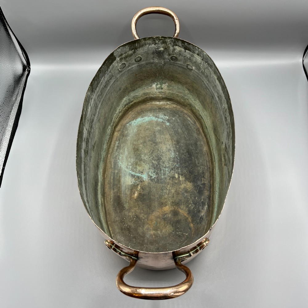 LARGE Victorian Copper Cooking Pot ~ Ideal Champagne Bath / Vasque View XIX