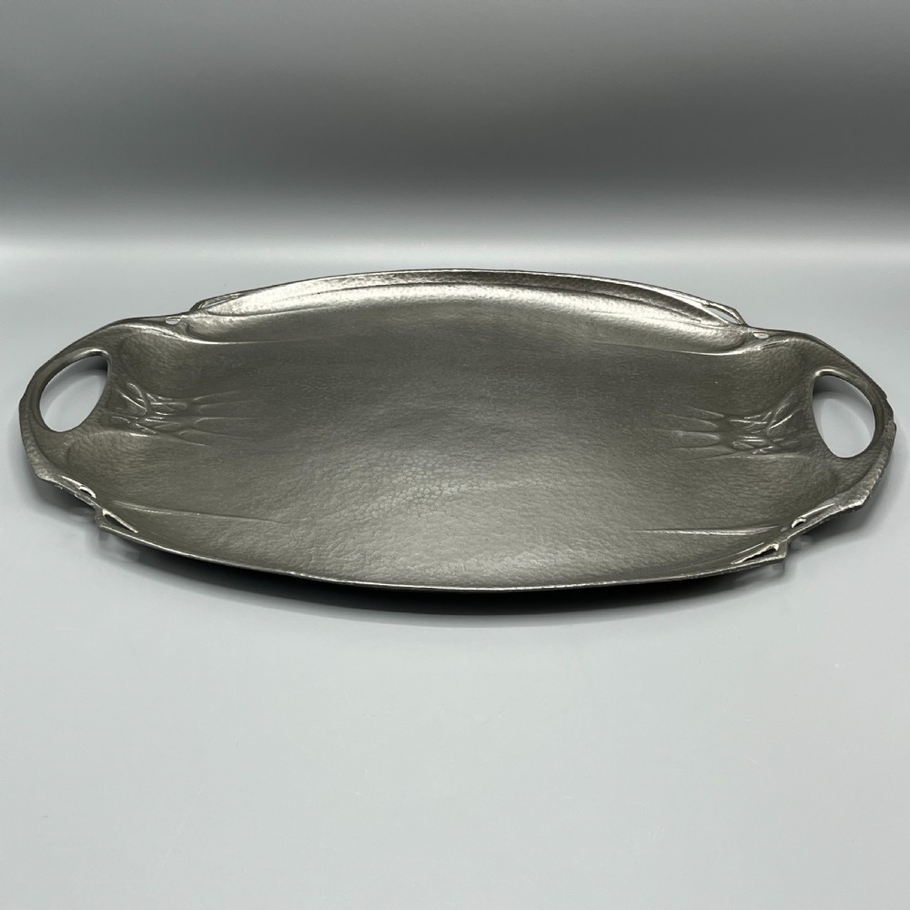 Art Nouveau Pewter Serving Tray by William Hutton & Sons View IV