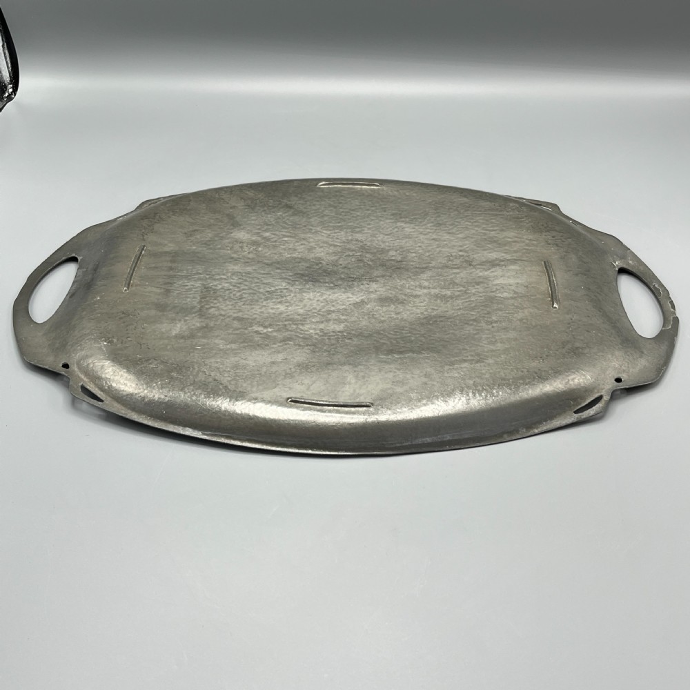 Art Nouveau Pewter Serving Tray by William Hutton & Sons View IX