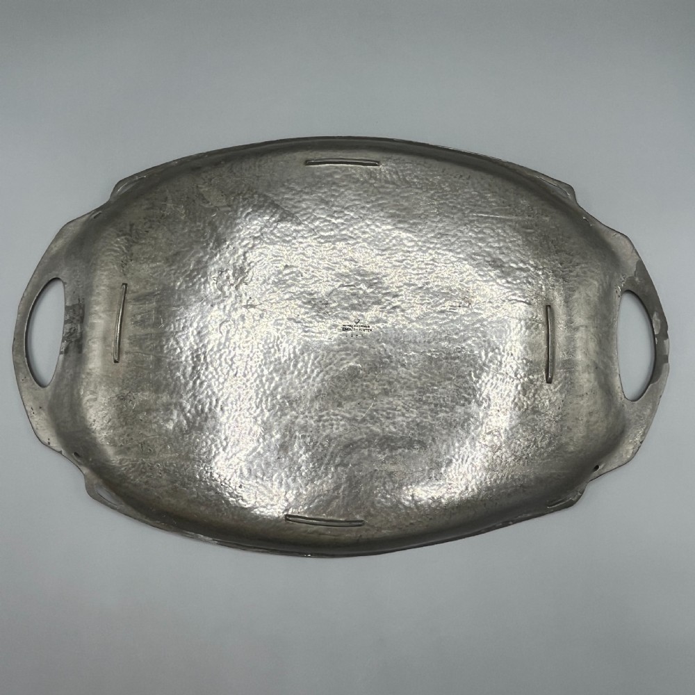 Art Nouveau Pewter Serving Tray by William Hutton & Sons View X