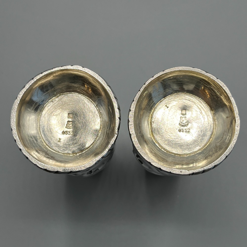 Pair Christofle Art Nouveau Silver Plated Holly Vases View XIV