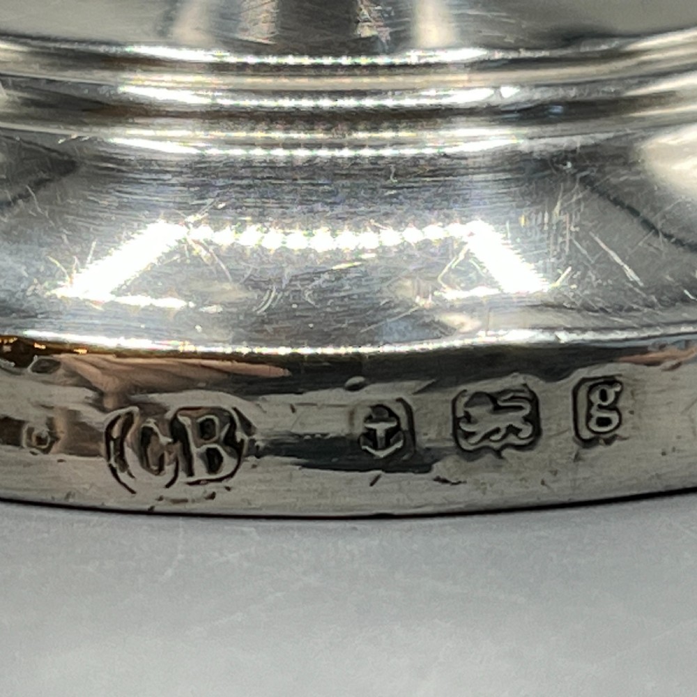 Pair Edwardian Small Sterling Silver Candlesticks View XV