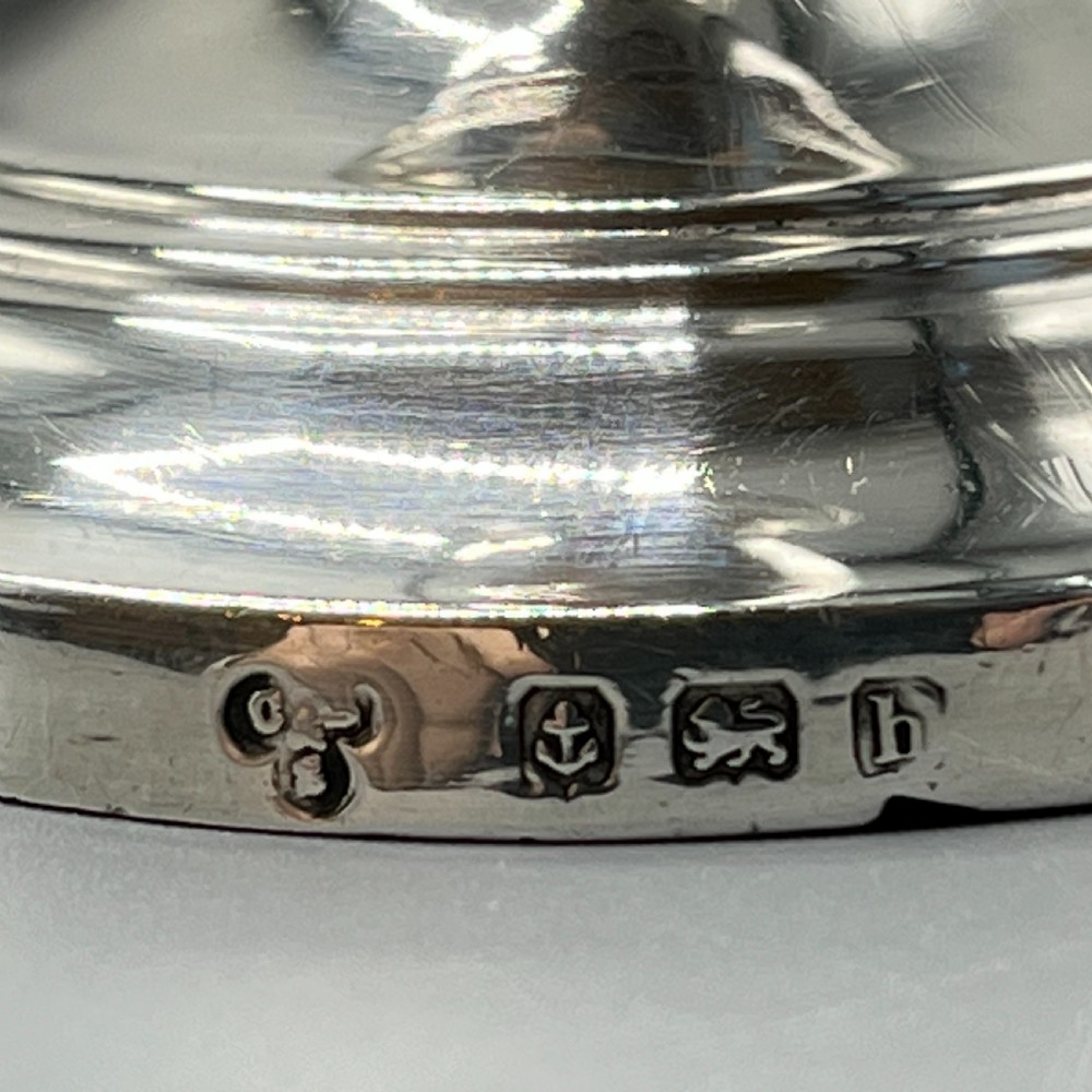Pair Edwardian Small Sterling Silver Candlesticks View XVI