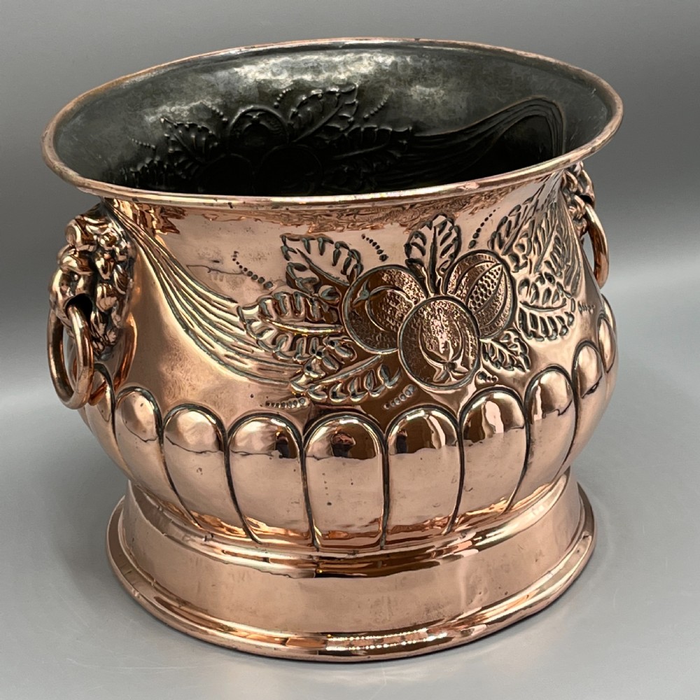 Victorian Copper Jardiniere Planter View II