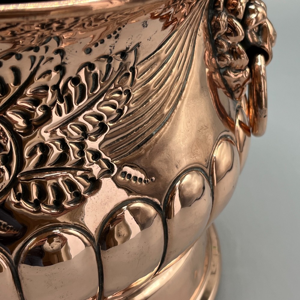 Victorian Copper Jardiniere Planter View IX