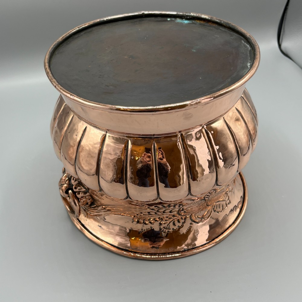 Victorian Copper Jardiniere Planter View XII