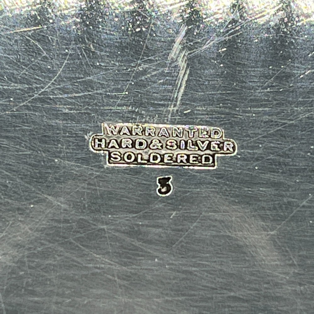 Antique Silver Plated Square Cocktail Salver / Tray by Walker & Hall View XVIII