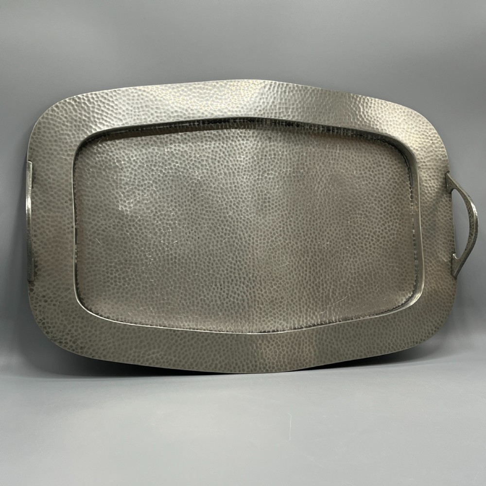 Large Arts & Crafts Pewter Serving Tray