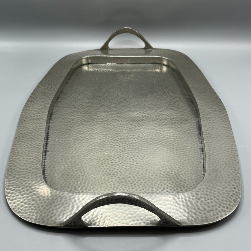 Large Arts & Crafts Pewter Serving Tray View VII