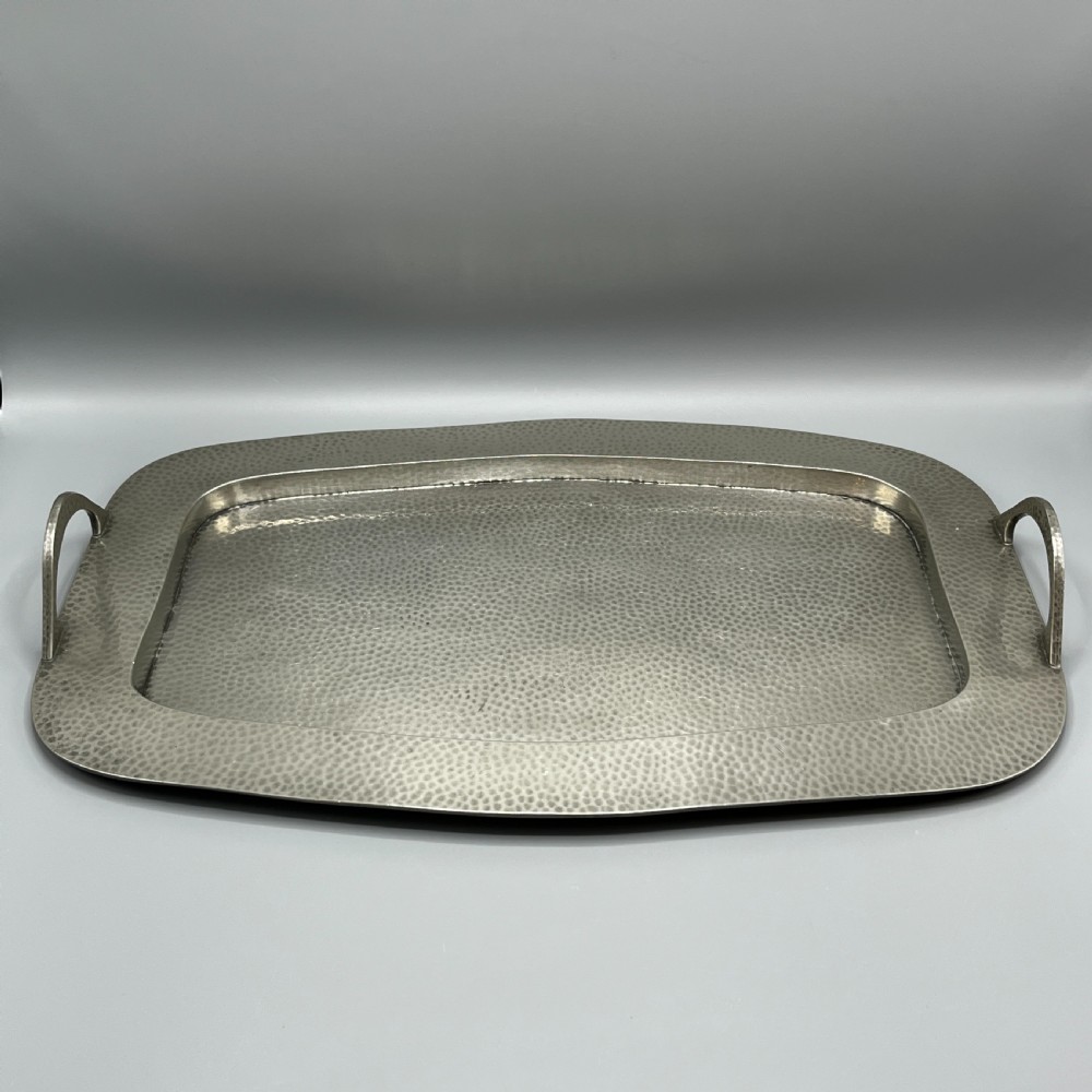 Large Arts & Crafts Pewter Serving Tray View VIII