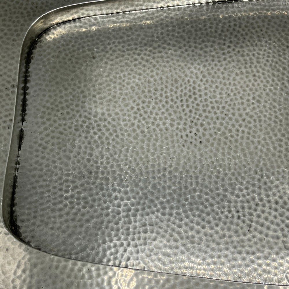 Large Arts & Crafts Pewter Serving Tray View XIV