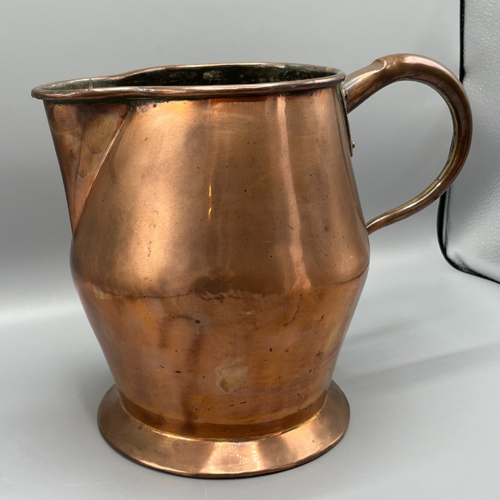Large Georgian Copper Jug - 8 Pint / 1 Gallon View II