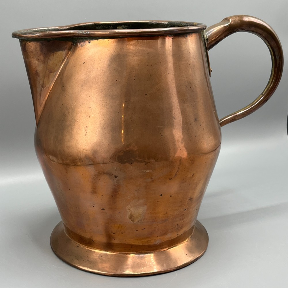 Large Georgian Copper Jug - 8 Pint / 1 Gallon View III