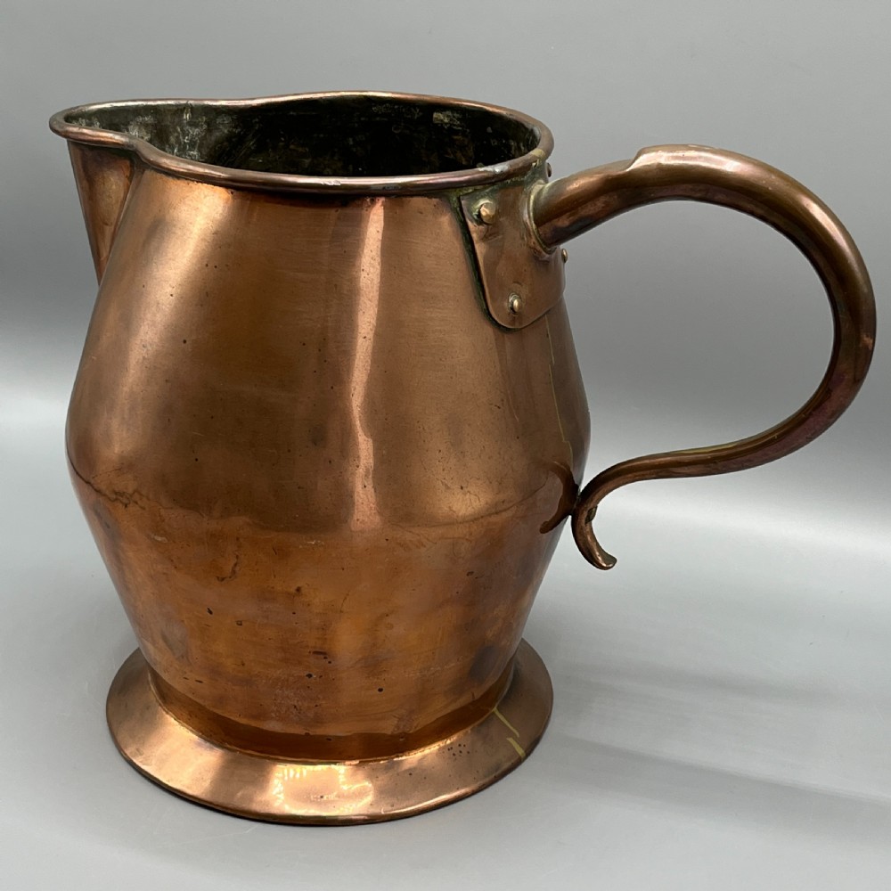 Large Georgian Copper Jug - 8 Pint / 1 Gallon View IV