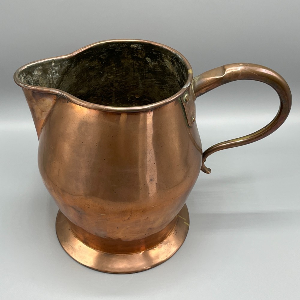 Large Georgian Copper Jug - 8 Pint / 1 Gallon View V